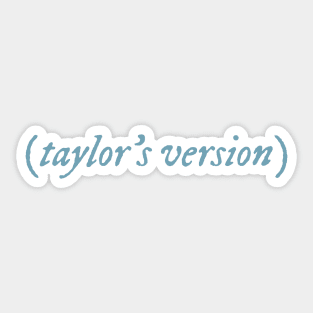 Taylors Version baby blue Sticker